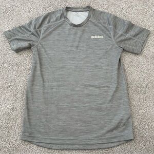 Adidas Men's Heathered Gray Short Sleeve Tee